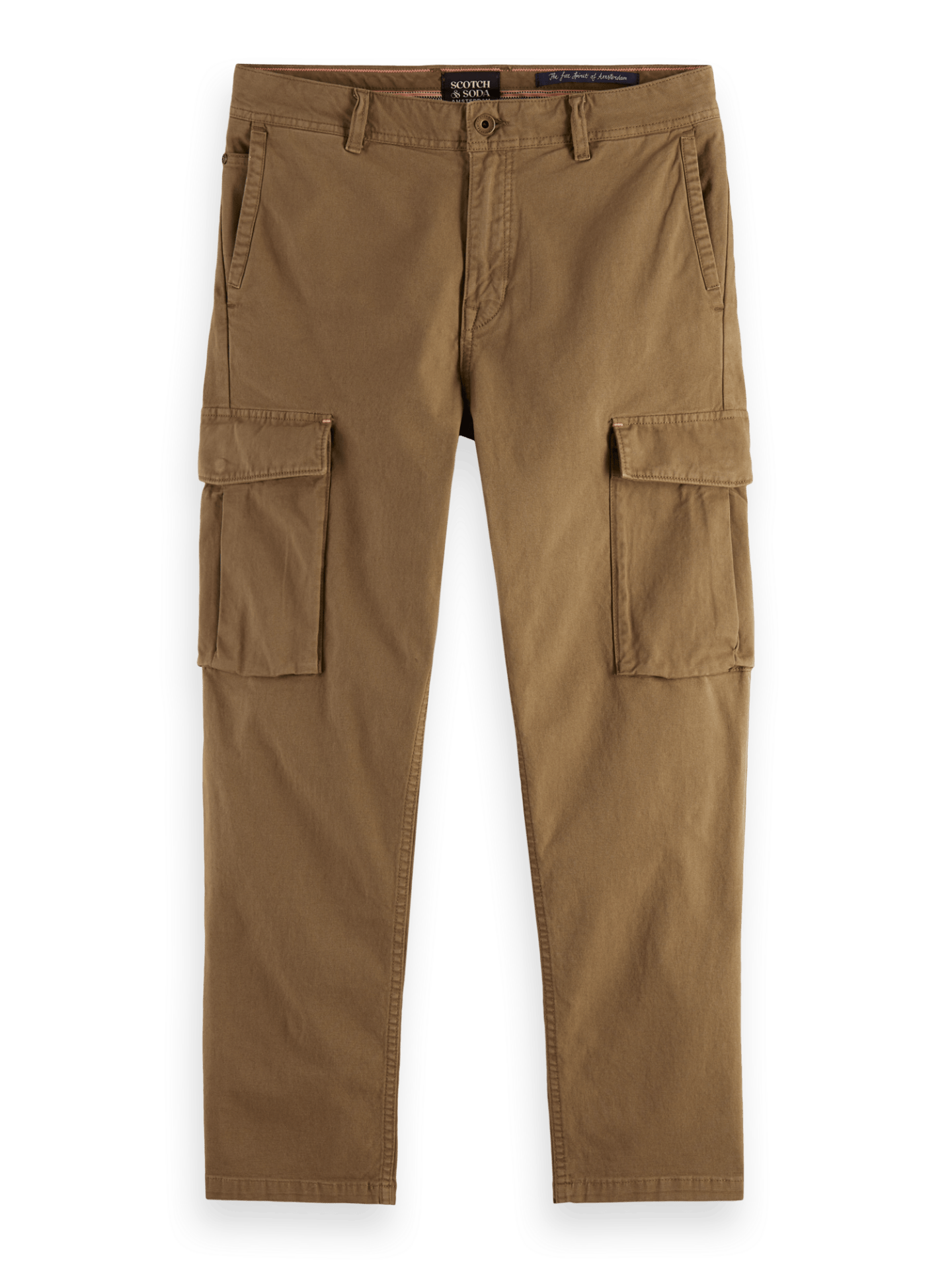 The Drift regular tapered-fit garment-dyed cargo trousers | Scotch & Soda